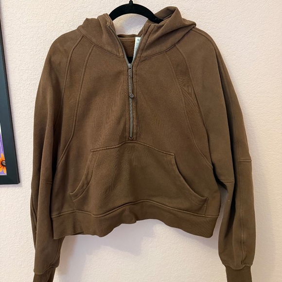 lululemon Scuba Oversized Half-Zip Hoodie - Crop - Picture 1 of 5